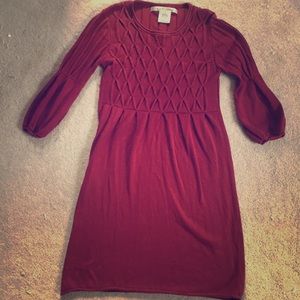 Max Studio sweater dress. Kate Middleton style.